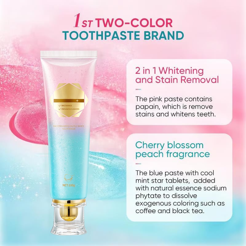 ✨ 🦷 Niacinamide Whitening Toothpaste - For Healthier, Whiter Teeth!