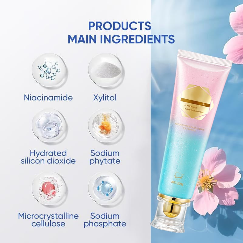 ✨ 🦷 Niacinamide Whitening Toothpaste - For Healthier, Whiter Teeth!