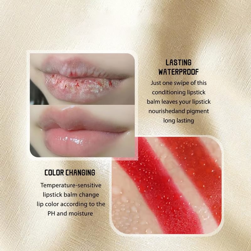 ?Flash Sale⚡ 50K+ SOLD! Almost Gone-?? Experience Luxurious Lips - ✨Transferproof Color-Changing Lipstick?CrystalClear Color Alchemy ? Auto-Tints on Contact!